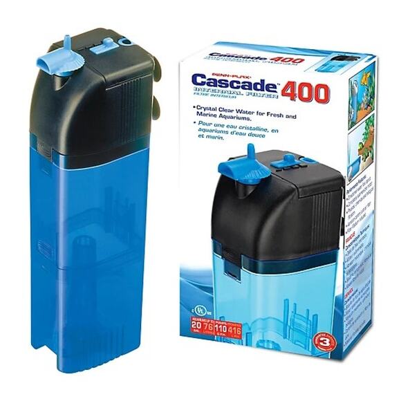 Penn-Plax Cascade 400 110 GPH Submersible Aquarium Filter for Fish Tanks 20 gal. - Picture 1 of 1